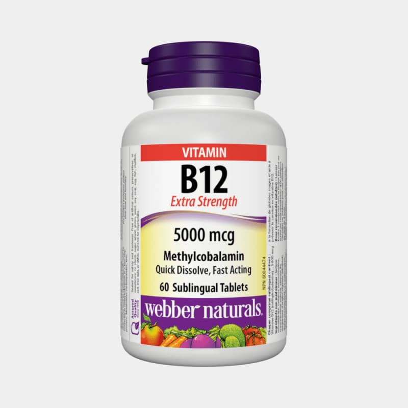 Vitamín B12 5000 mcg Metylkobalamin BONUS