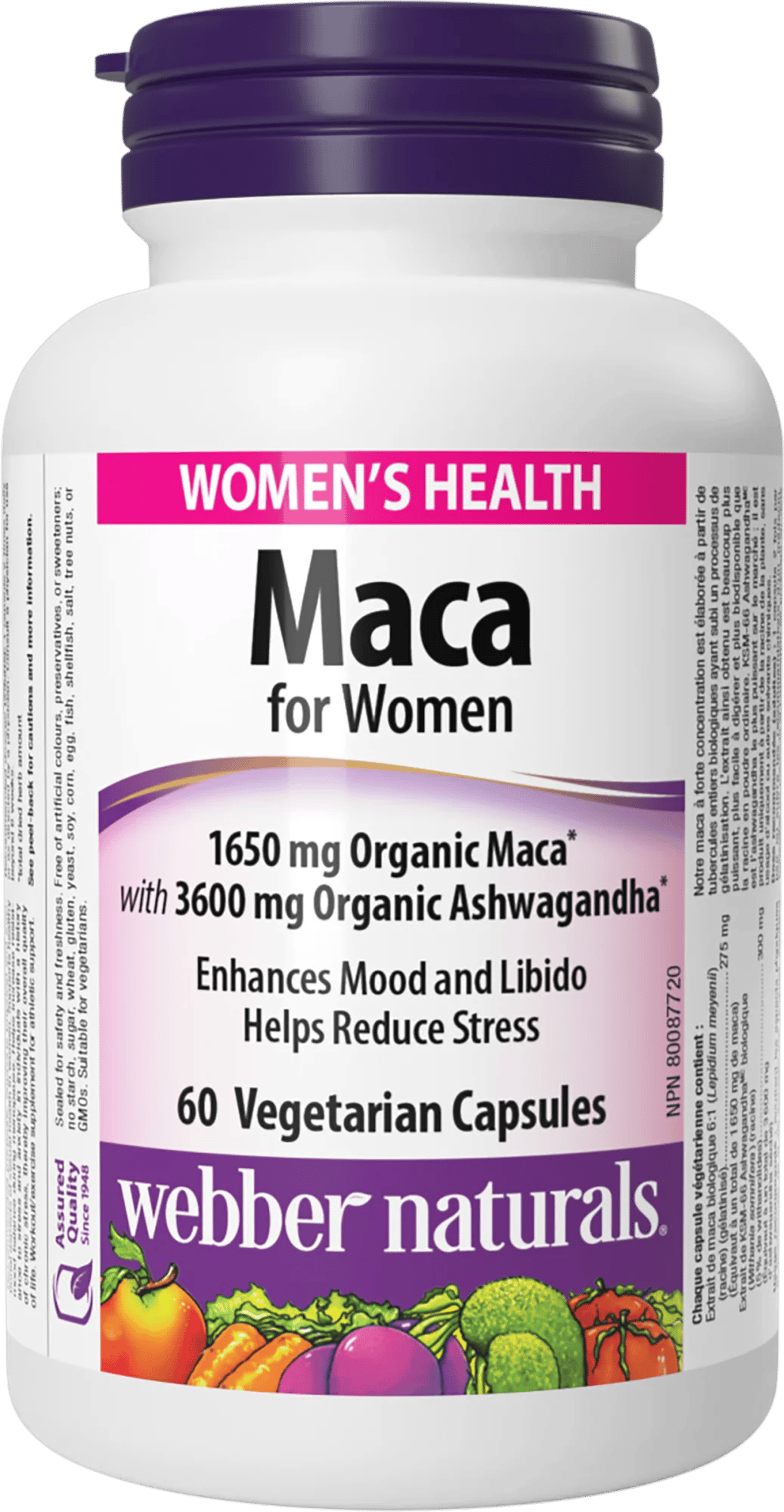 Maca pre ženy 1650 mg + Ashwagandha – obrázok 2