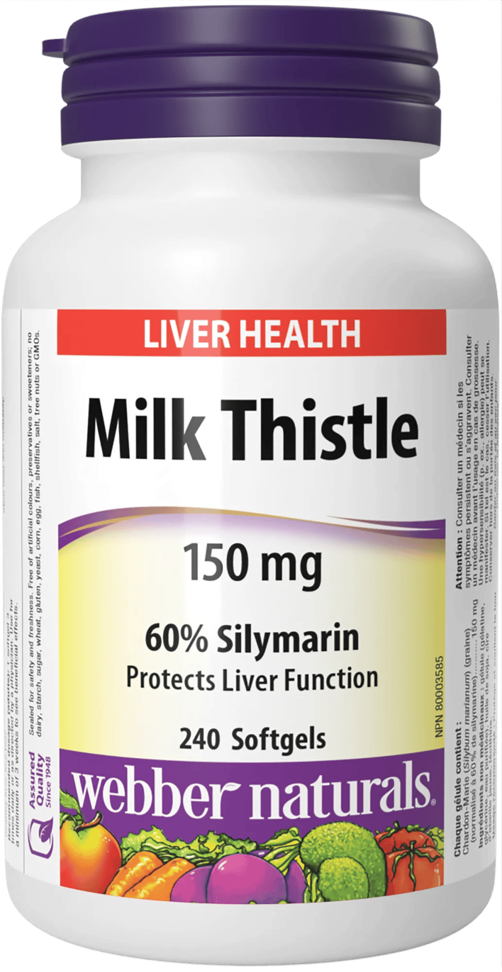 Milk Thistle - Pestrec mariánsky 150 mg – obrázok 2