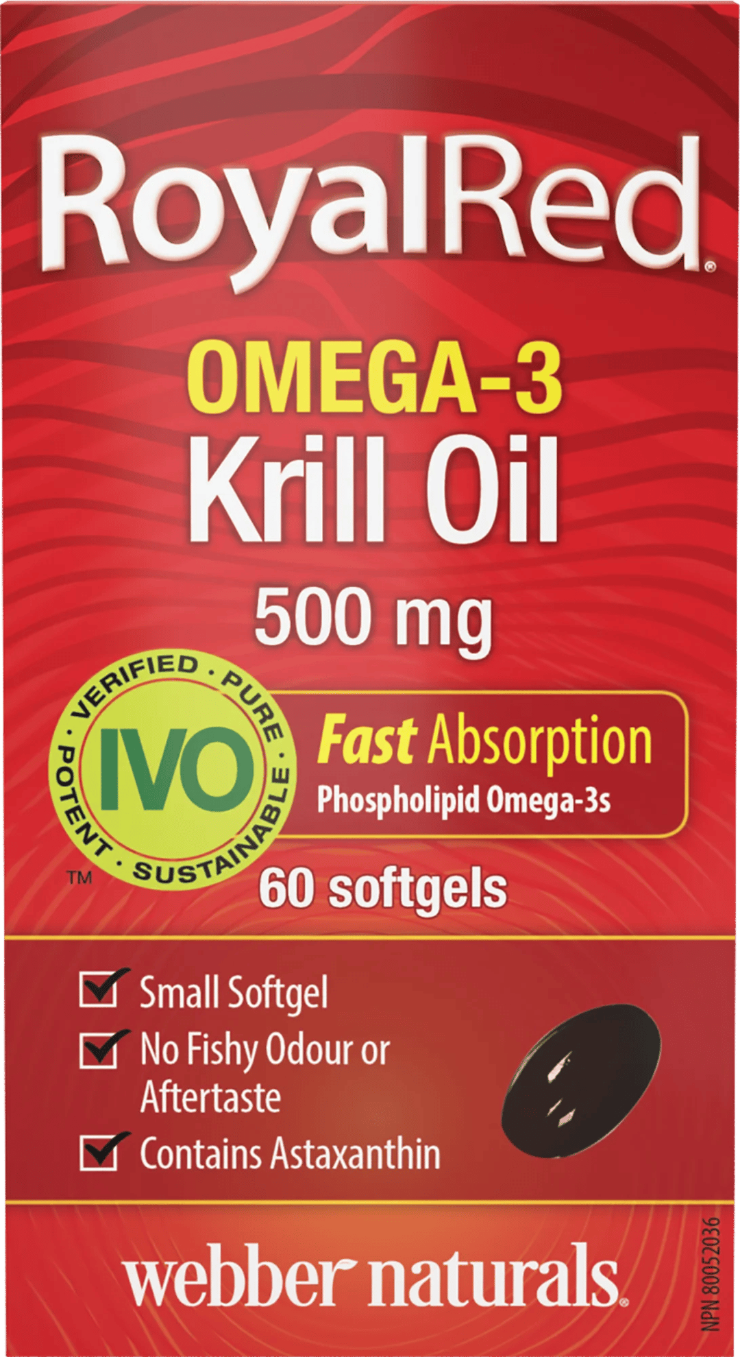 Omega-3 RoyalRed Krill Olej 500 mg – obrázok 2