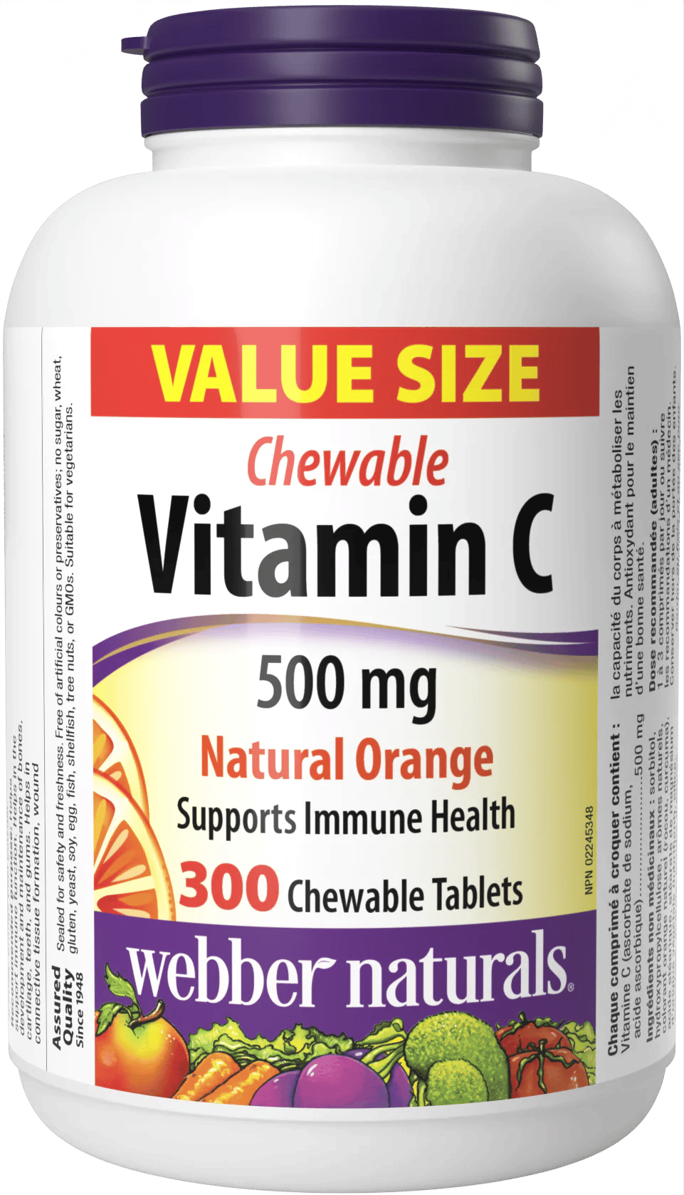 Vitamín C žuvacie tablety 500 mg s príchuťou pomaranča – obrázok 2
