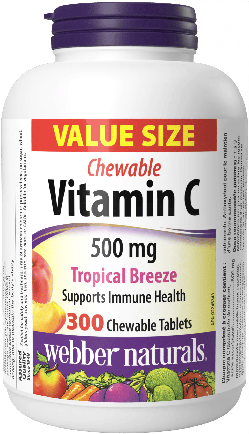 Vitamín C žuvacie tablety 500 mg tropický vánok – obrázok 2