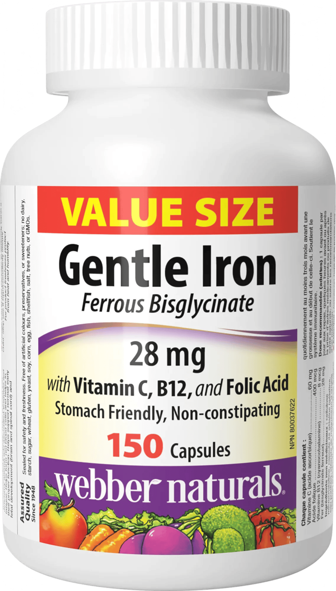 Železo 28 mg (jemné na žalúdok) + C, B12 a Kys. listová – obrázok 2