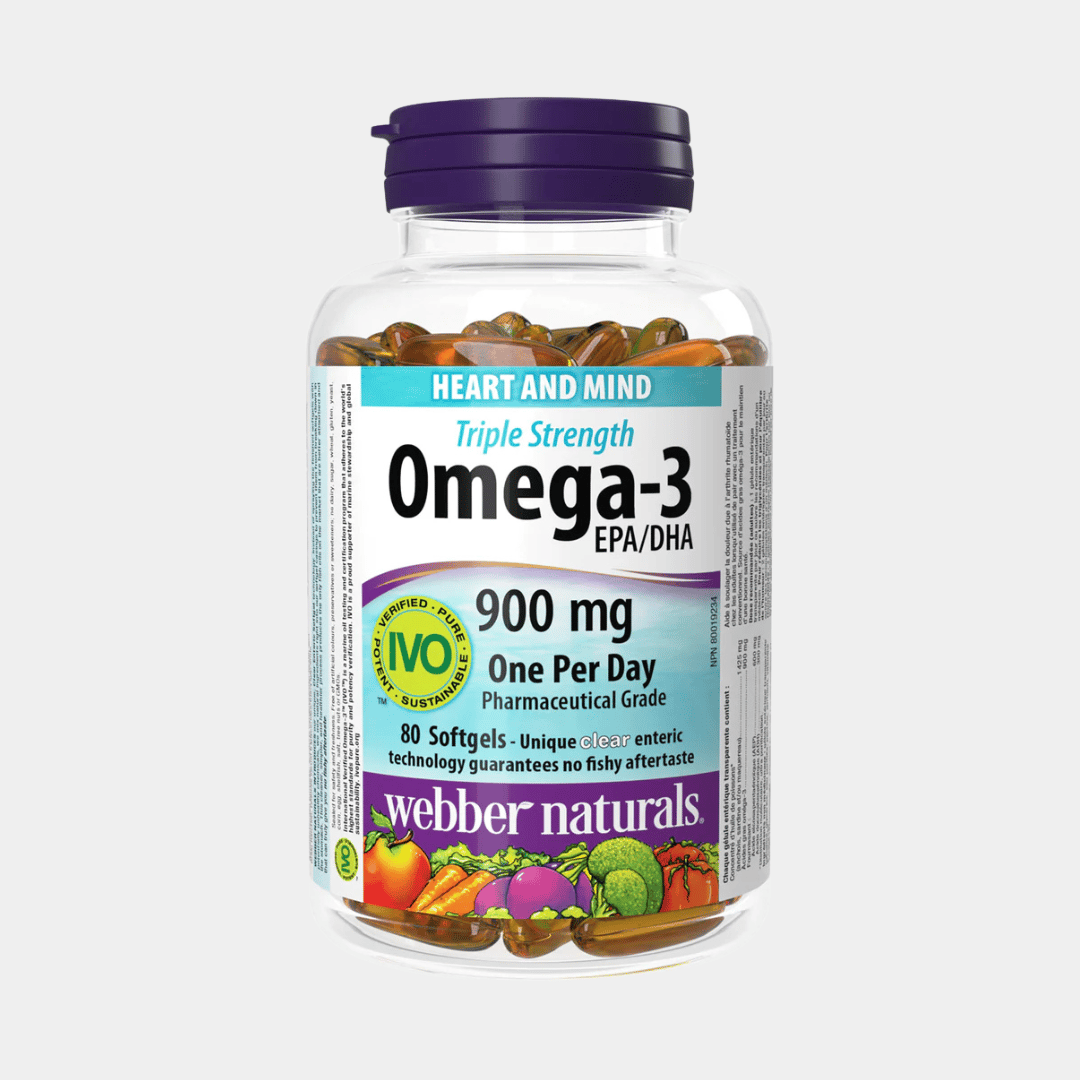 Trojitá sila Omega-3 900 mg EPA/DHA Bez rybej pachuti