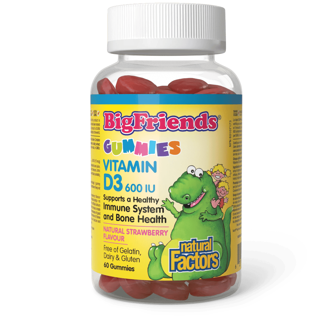Vitamín D3 600 IU pre deti od 3 rokov - Natural Factors – obrázok 2