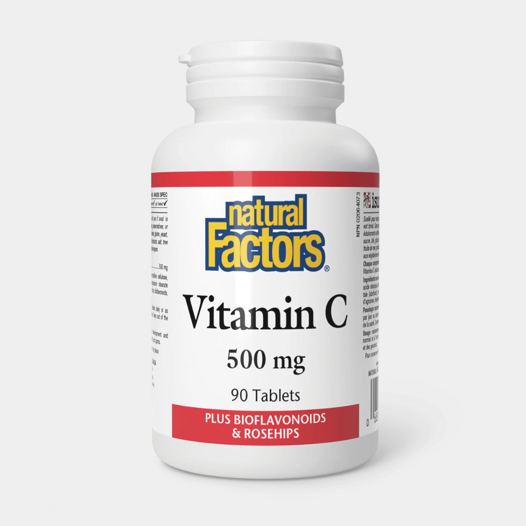 Vitamín C 500 mg bioflavonoidy + šípky - Natural Factors