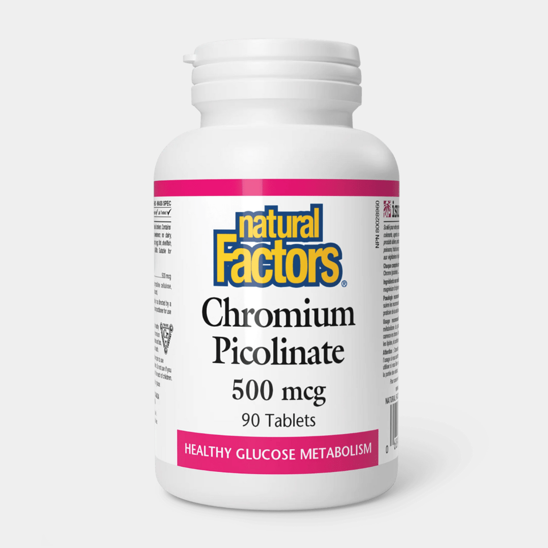 Chróm pikolinát 500 mcg - Natural Factors