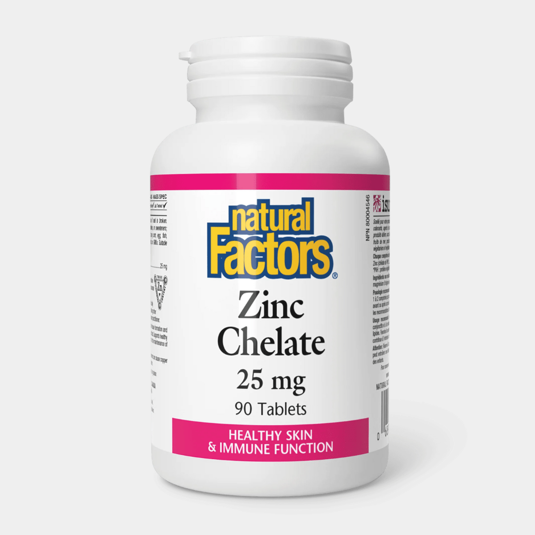 Zinok 25 mg Chelát - Natural Factors