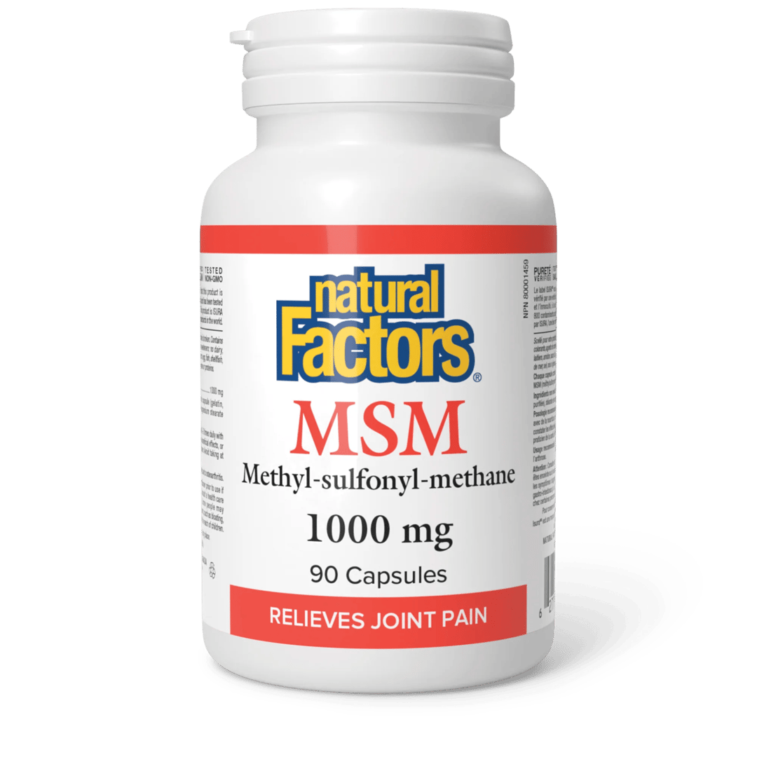 MSM 1000 mg (methyl-sulfonyl-methane) - Natural Factors – obrázok 2