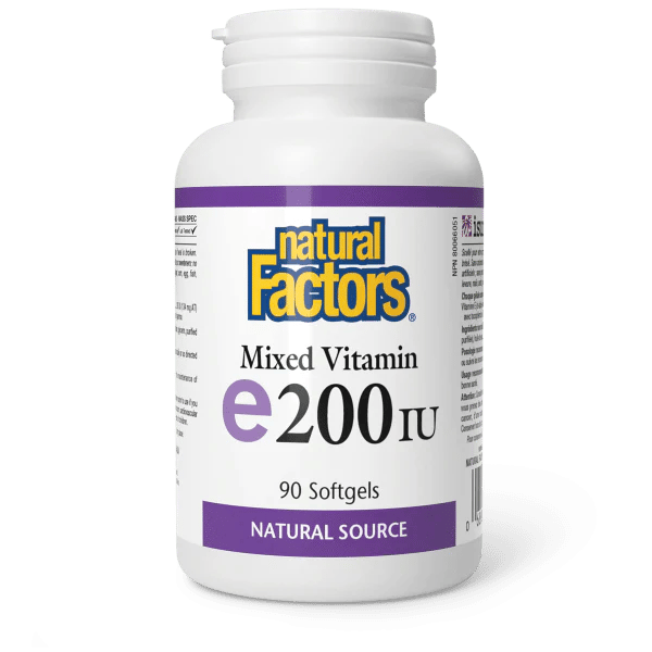 Vitamín E 200 UI - Natural Factors – obrázok 2